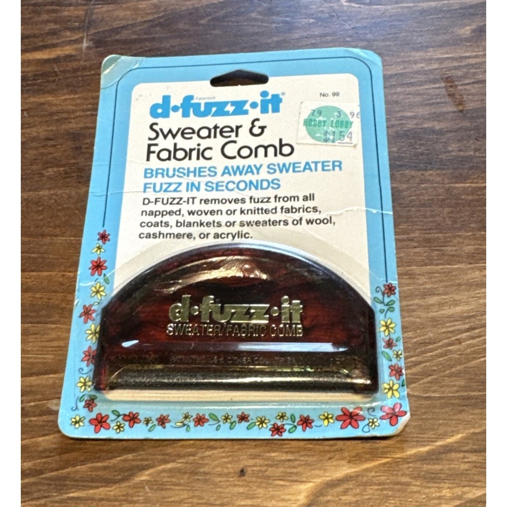 D Fuzz It Sweater And Fabric Comb Vintage New Removes Fuzz